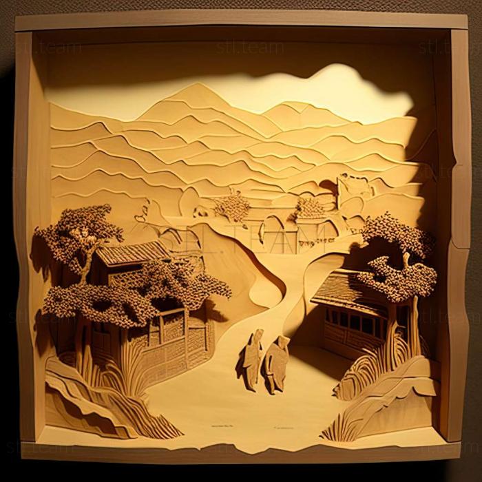 3D модель Тень засухи Город Хивада Колодец Ядон (STL)